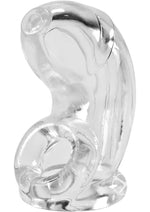 Load image into Gallery viewer, Oxballs Atomic Jock Cock-Lock Chastity Cage - Clear
