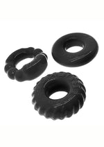 Load image into Gallery viewer, Oxballs Bonemaker Cock Ring Kit - Black - 3 Pack
