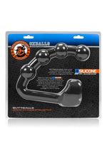 Load image into Gallery viewer, Oxballs Buttballs Silicone Cock Sling-2 with Attached Butt Plug - Black
