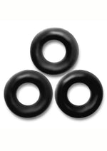 Load image into Gallery viewer, Oxballs Fat Willy Jumbo Cock Ring - Black - 3 Pack
