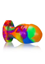 Load image into Gallery viewer, Oxballs Honcho-2 Silicone Anal Plug - Multicolor/Rainbow - Medium
