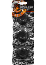 Load image into Gallery viewer, Oxballs Ringer Donut Cock Ring - Black - 3 Pack
