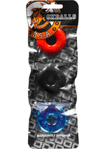Load image into Gallery viewer, Oxballs Ringer Donut Cock Ring (3 Pack) - Multiple - Multicolor
