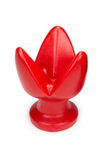 Load image into Gallery viewer, Oxballs Rosebud-1 Silicone Butt Plug with 3 Flanges - Red - Small
