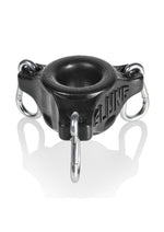 Load image into Gallery viewer, Oxballs Slung Silicone Ball Stretcher with 3 Carabiners - Black
