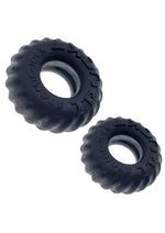 Load image into Gallery viewer, Oxballs Truckt Plus+ Silicone Cock Ring (2 Pack) - Night Edition - Black
