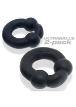 Load image into Gallery viewer, Oxballs Ultraballs Cock Ring Set (2 Pack)- Night Edition - Black
