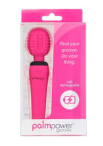 Load image into Gallery viewer, Palmpower Groove Mini Wand Rechargeable Silicone Massage Wand - Fuchsia/Pink
