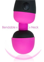 Load image into Gallery viewer, Palmpower Rechargeable Silicone Personal Wand Massager - Fuschia
