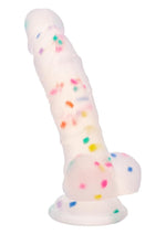 Load image into Gallery viewer, Party Boy Silicone Studs Dong with Suction Cup 5.25in Insert - Multicolor
