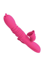 Load image into Gallery viewer, Passion Dual Massager Heat Up Rechargeable Silicone Rabbit Vibrator
