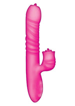 Load image into Gallery viewer, Passion Grabber Heat Up Rechargeable Silicone Rabbit Vibrator - Pink
