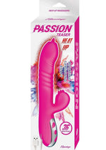 Load image into Gallery viewer, Passion Teaser Heat Up Rechargeable Silicone Rabbit Vibrator - Pink
