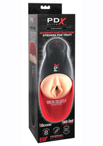 Load image into Gallery viewer, Pdx Elite Fuck-O-Matic Stroker Rechargeable Masturbator - Pussy - Black/Vanilla
