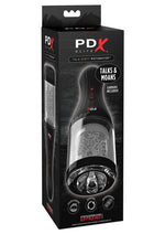 Load image into Gallery viewer, Pipedream Extreme Elite Rechargeable Talk Dirty Rotobator Masturbator - Pussy - Black/Clear/Flesh