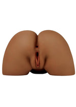 Load image into Gallery viewer, Pdx Elite Shake That Ass Vibrating Rechargeable Mega Masturbator - Caramel
