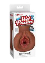 Load image into Gallery viewer, Pdx Extreme Wet Pussies Juicy Snatch Self Lubricating Stroker - Chocolate
