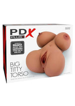 Load image into Gallery viewer, Pdx Plus Big Titty Torso Masturbator - Caramel

