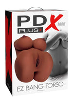 Load image into Gallery viewer, Pdx Plus EZ Bang Torso Masturbator - Caramel