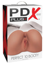 Load image into Gallery viewer, Pdx Plus Perfect 10 Booty Realistic Pussy and Ass Masturbator - Caramel/Flesh
