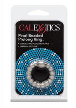 Load image into Gallery viewer, Pearl Beaded Prolong Silicone Cock Ring - Smoke
