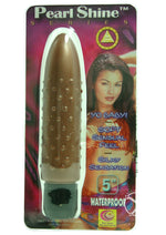 Load image into Gallery viewer, Pearl Shine Bumpy Vibrator - Brown - 5in