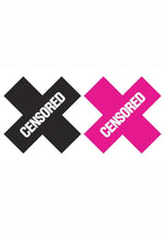 Load image into Gallery viewer, Peekaboo Censored Pasties - Black/Pink

