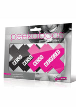 Load image into Gallery viewer, Peekaboo Censored Pasties - Black/Pink
