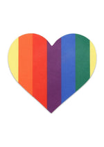 Load image into Gallery viewer, Peekaboo Pride Glitter Rainbows and Hearts Pasties

