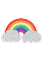 Load image into Gallery viewer, Peekaboo Pride Glitter Rainbows and Hearts Pasties

