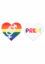 Load image into Gallery viewer, Peekaboo Pride Hearts Pasties - Multicolor/Rainbow
