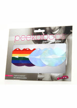 Load image into Gallery viewer, Peekaboo Pride Lips Pasties - Rainbow
