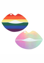 Load image into Gallery viewer, Peekaboo Pride Lips Pasties - Rainbow
