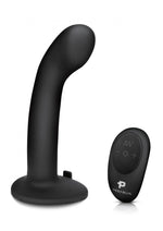 Load image into Gallery viewer, Pegasus P-Spot/G-Spot Peg Rechargeable Dildo with Remote Control - Black - 6in
