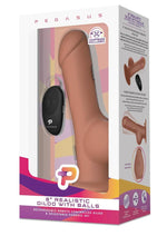 Load image into Gallery viewer, Pegasus Remote Control Realistic Silicone Dildo with Balls and Harness - Brown - 8in
