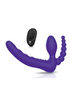 Load image into Gallery viewer, Pegasus Remote Control Strapless D.p. Silicone Strap-On - Purple
