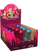 Load image into Gallery viewer, Penis Shooters Double Shot Glasses - Assorted Colors Counter - 12 Per Display/Display
