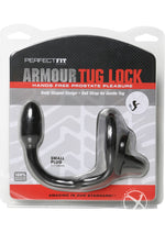 Load image into Gallery viewer, Perfect Fit Armour Tug Lock Prostate Plug - Black - Small
