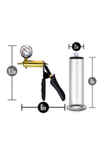 Load image into Gallery viewer, Performance Vx6 Vacuum Penis Pump with Brass Pistol and Pressure Gauge
