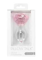 Load image into Gallery viewer, Pillow Talk Rosy Glass Anal Plug - Clear/Pink
