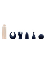 Load image into Gallery viewer, Pillow Talk Secrets Desires Rechargeable Silicone Bullet - Blue/Navy Blue/Rose Gold - 6 Piece/Set