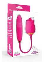 Load image into Gallery viewer, Pink Pussycat Vibrating Licking Rechargeable Silicone Rose with Remote - Pink
