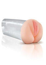 Load image into Gallery viewer, Pipedream Extreme Toyz Deluxe See-Thru Stroker Masturbator - Pussy and Butt - Clear/Pink

