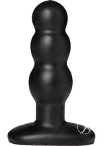 Load image into Gallery viewer, Platinum Premium Silicone - Dual Density Truskyn The Tru Anal Plug - Ripple - Black