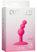 Load image into Gallery viewer, Platinum Premium Silicone - The Minis - Bubble - Small Anal Plug - Pink - Small