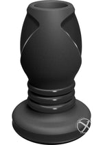 Load image into Gallery viewer, Platinum Premium Silicone - The Stretch - Medium Anal Expander Plug - Black