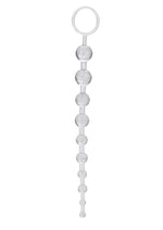 Load image into Gallery viewer, Platinum X 10 Anal Beads - Silver/White
