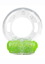 Load image into Gallery viewer, Play with Me Arouser Vibrating Cock Ring - Green
