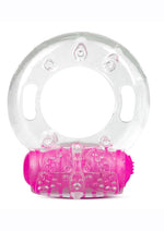 Load image into Gallery viewer, Play with Me Arouser Vibrating Cock Ring - Pink
