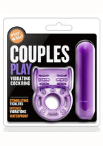 Load image into Gallery viewer, Play with Me Couples Play Vibrating Cock Ring - Purple

